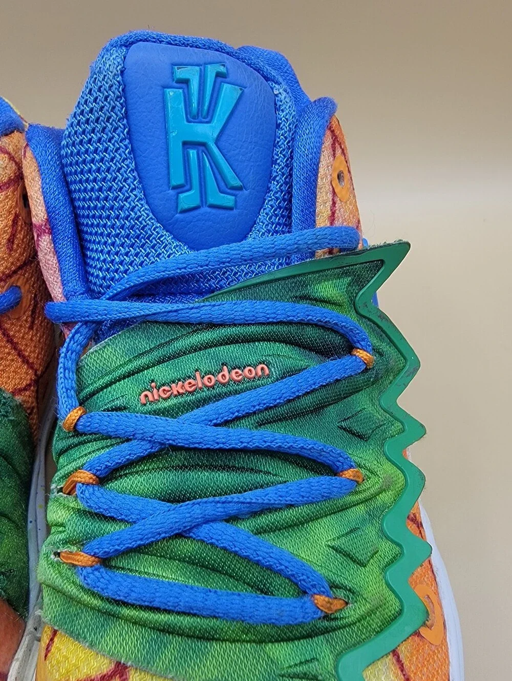 Spongebob Squarepants X Nike Kyrie 5 Pineapple Little Kids Shoes Size 12C Orange